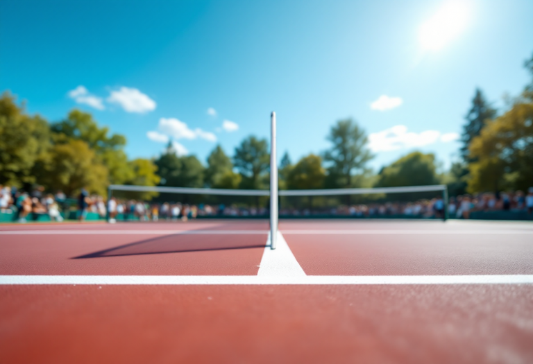Giovani tennisti emergenti in azione sul campo