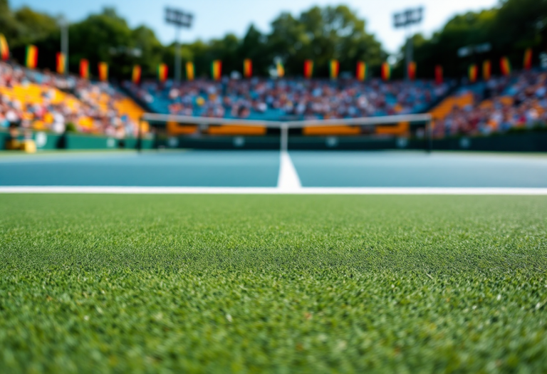 Giovani tennisti italiani in azione durante un torneo