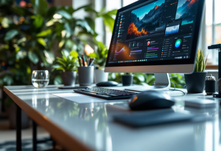 Illustrazione che rappresenta l'importanza della grafica moderna