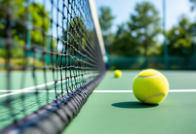 Jannik Sinner e Simone Vagnozzi durante un allenamento