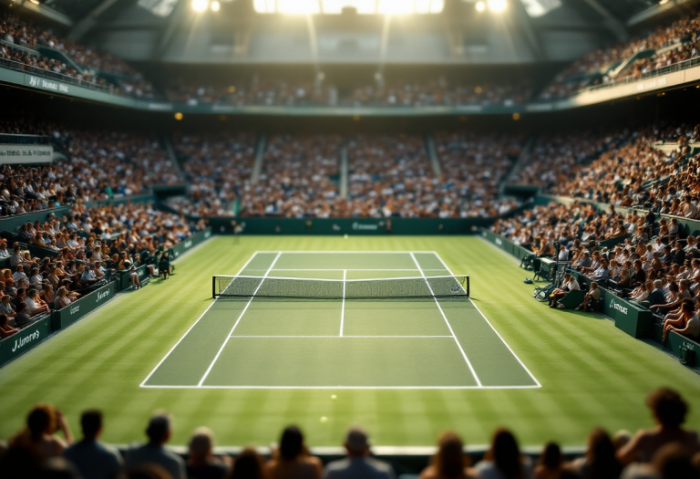 Giocatori di tennis partecipano al torneo inclusivo di Barcellona