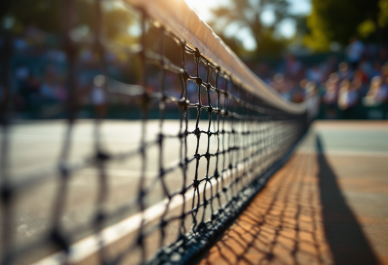 Giocatori di tennis in azione nei tornei ATP e WTA