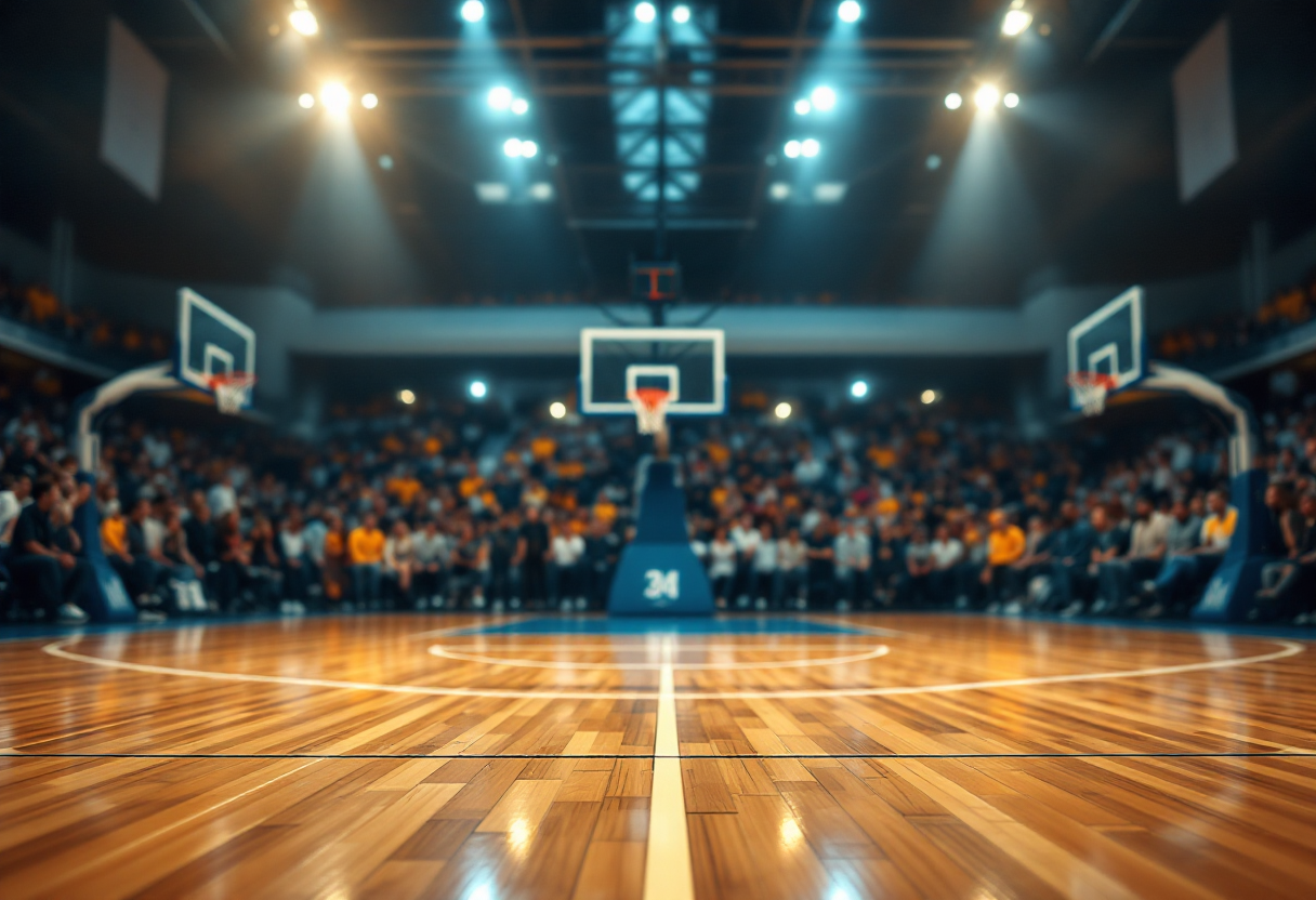 Isaia Cordinier in azione durante il Round 26 di LBA