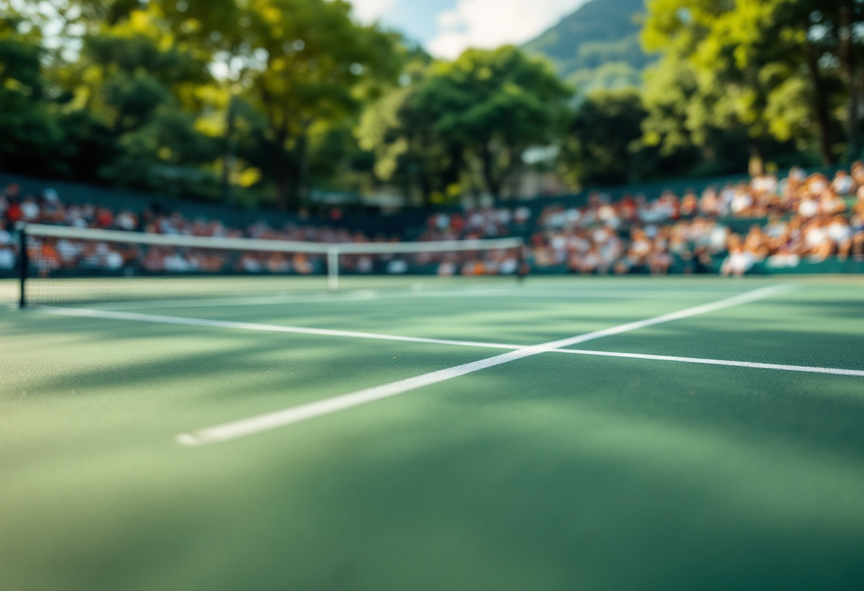 Tre tennisti italiani in azione al torneo di Santa Margherita