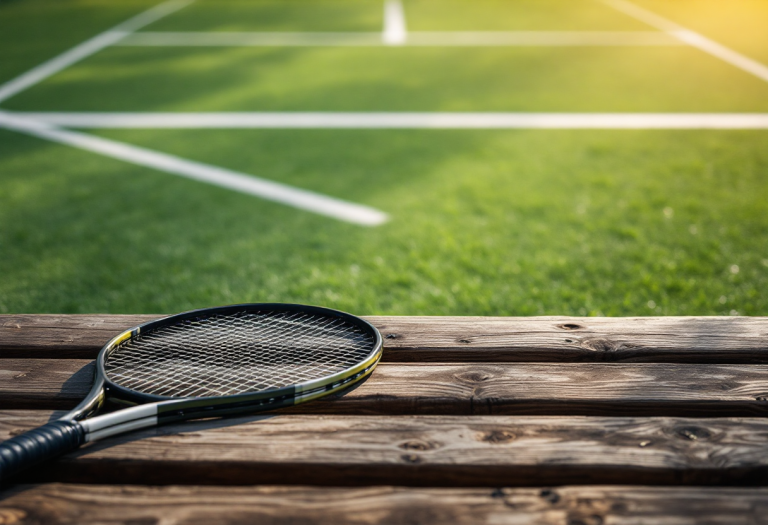 Jannik Sinner durante il suo ritorno in campo