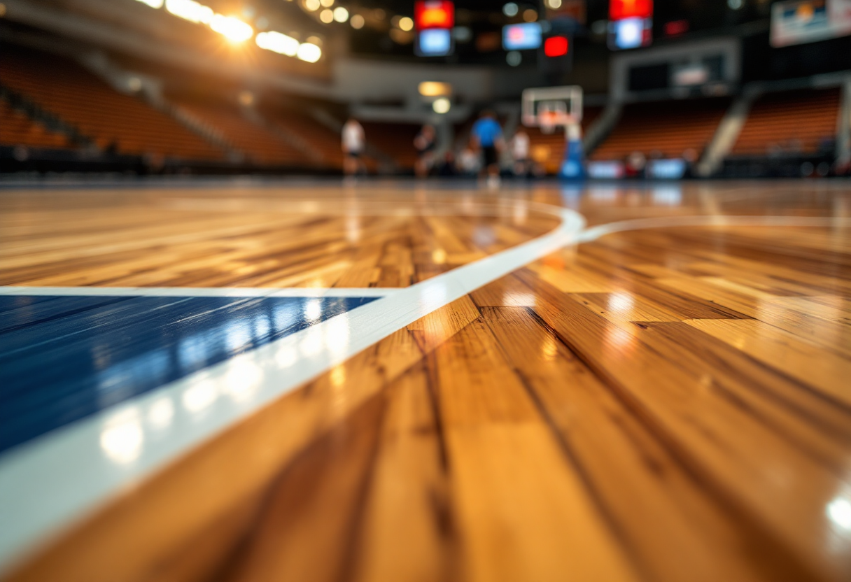 I Los Angeles Lakers in azione contro gli Houston Rockets