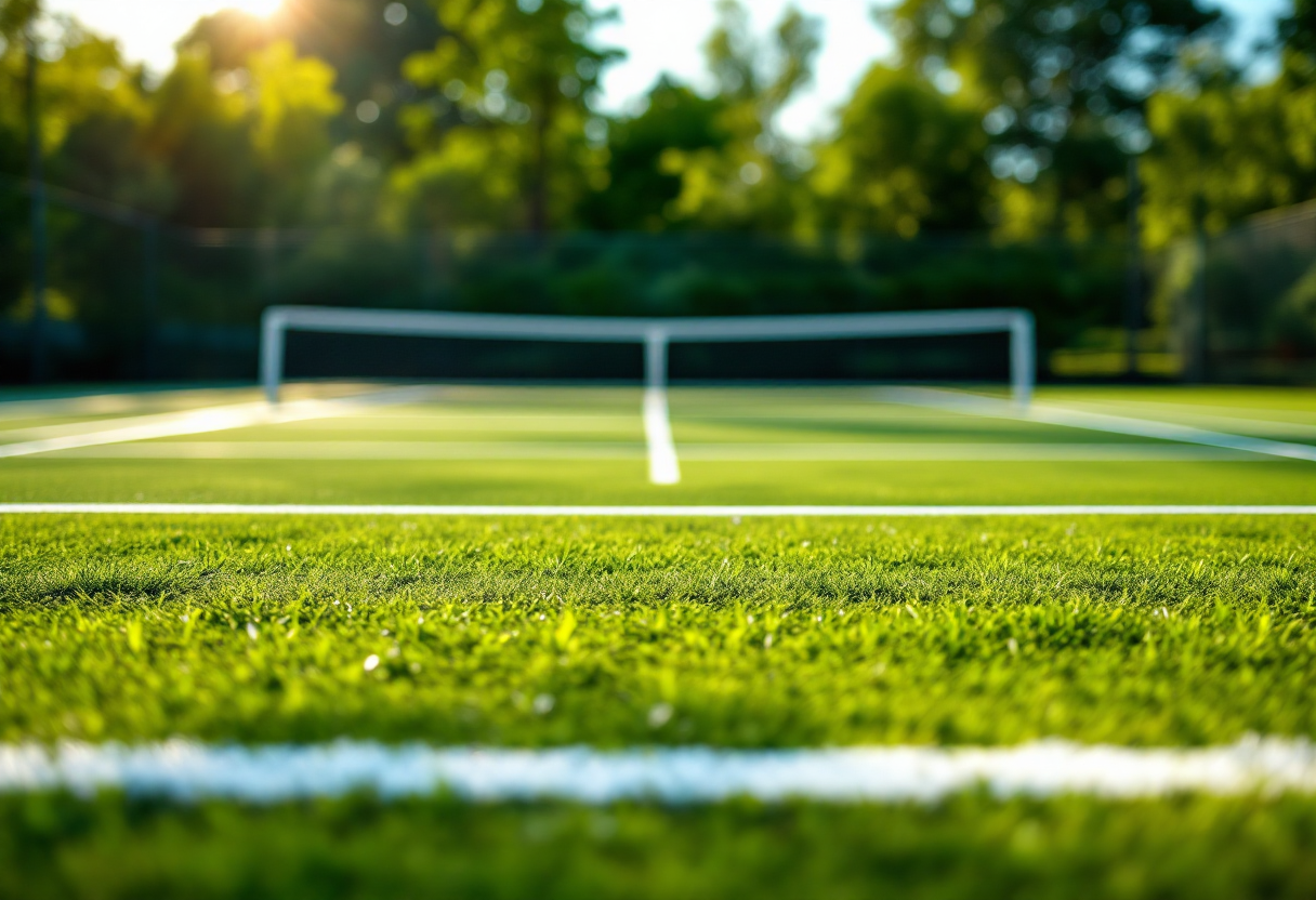 Lois Boisson durante un emozionante match di tennis