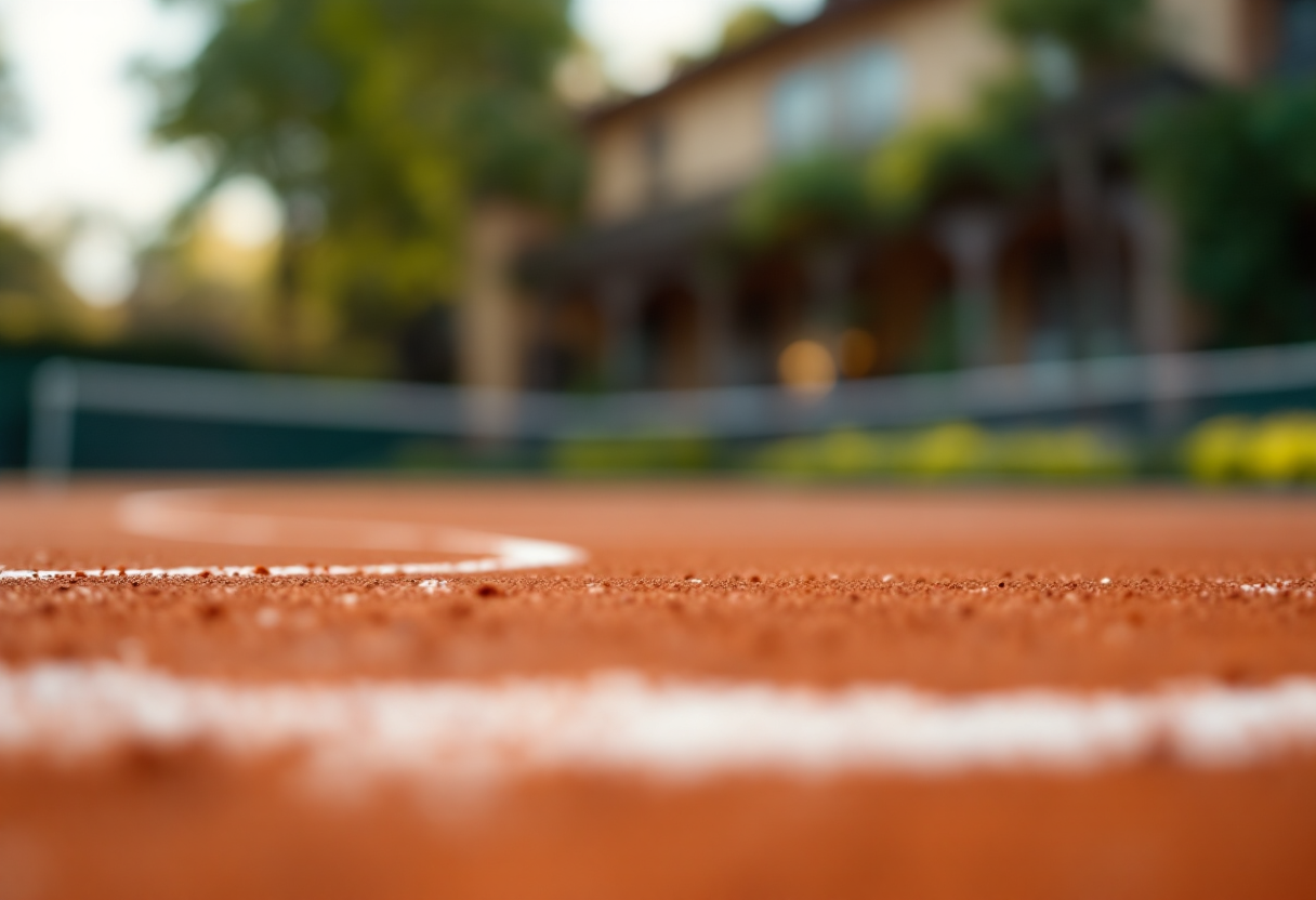 Lorenzo Musetti esulta dopo una vittoria importante