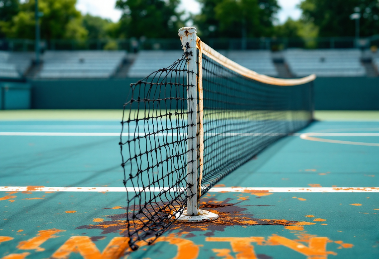 Lorenzo Sonego in azione all'ATP 250 di Marrakech