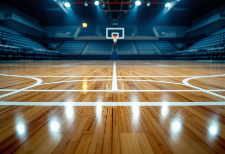 Luca Banchi durante la partita playoff contro il Panathinaikos