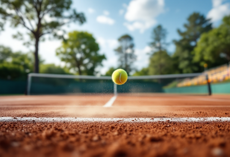 Luciano Darderi celebra la vittoria in semifinale a Marrakech