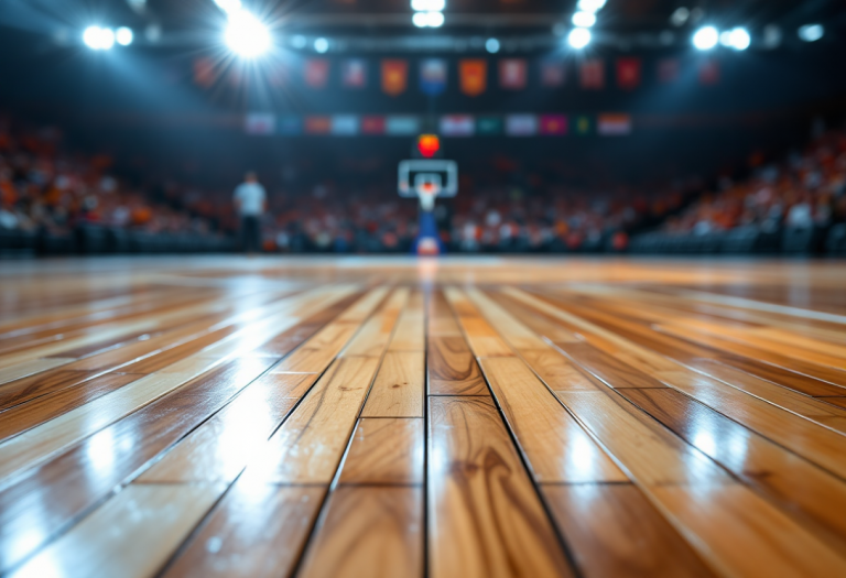 Giocatore del Maccabi Playtika Tel Aviv in allenamento