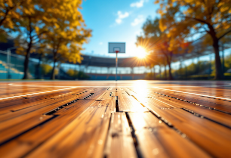 Maikcol Perez in azione sul campo da basket