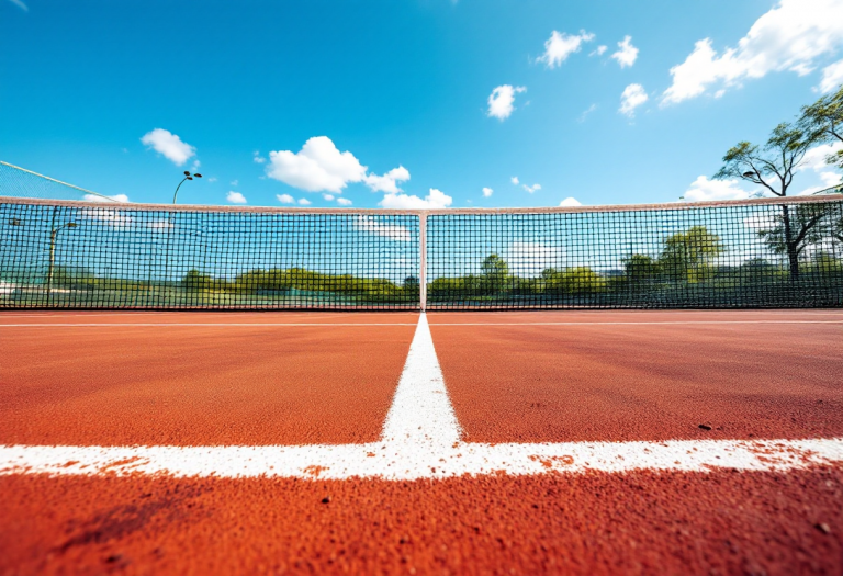 Marin Cilic in azione durante un torneo di tennis
