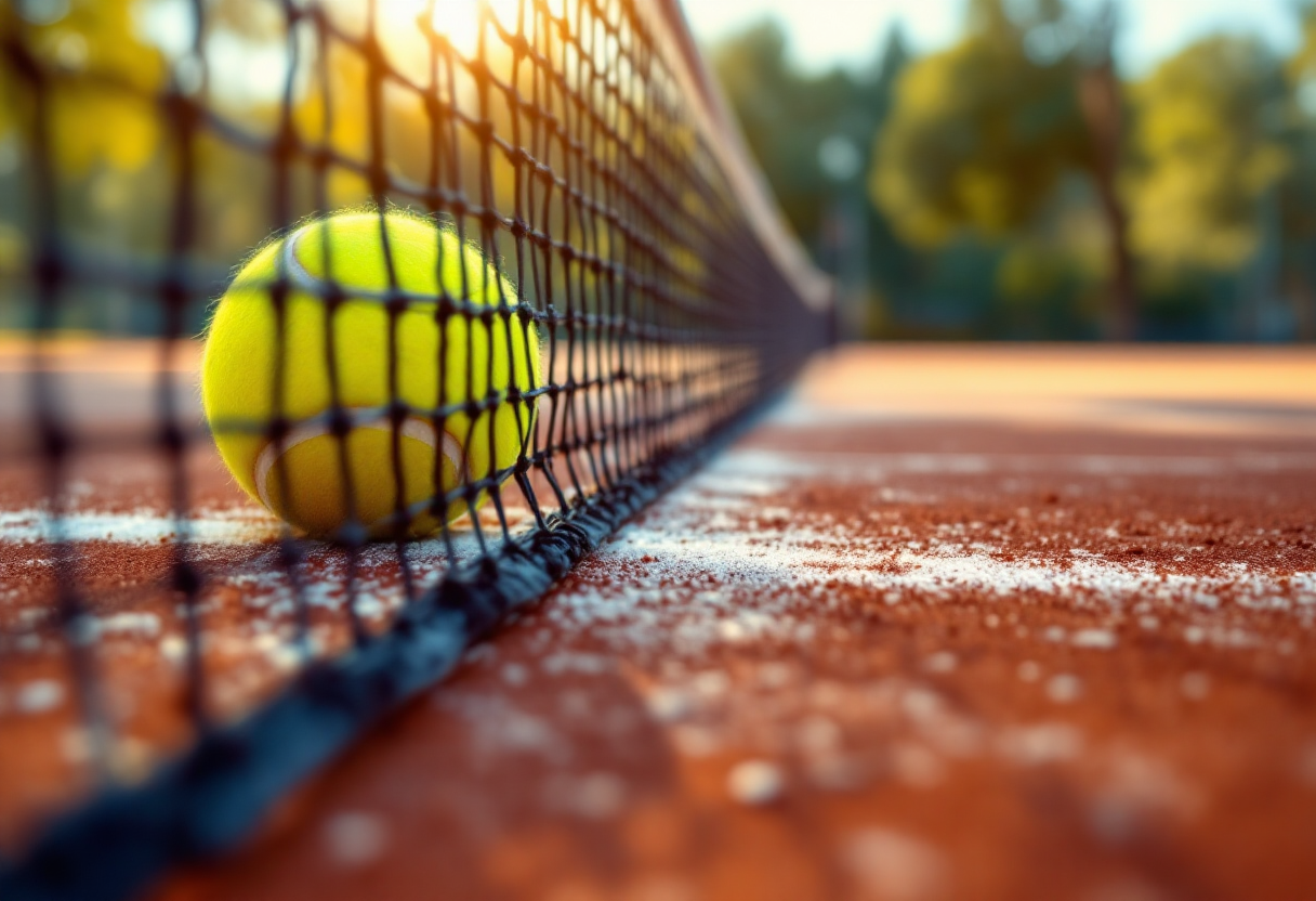 Matteo Gigante festeggia la vittoria al Roma Garden Open