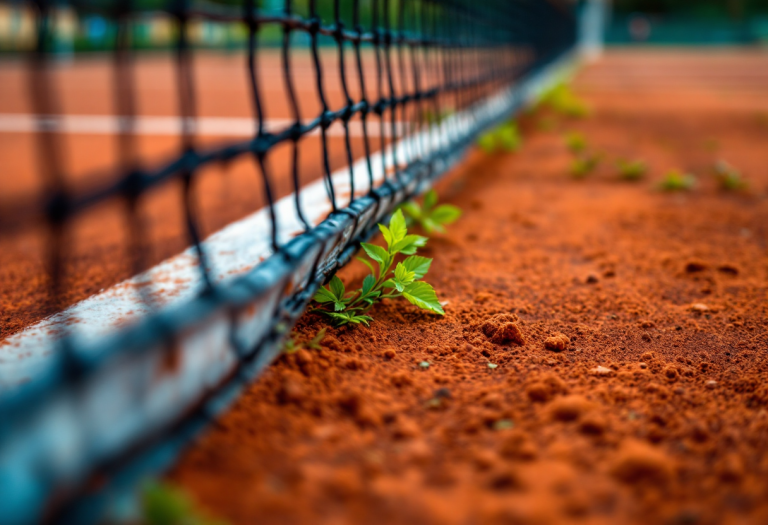 Mattia Bellucci in azione contro Tallon Griekspoor