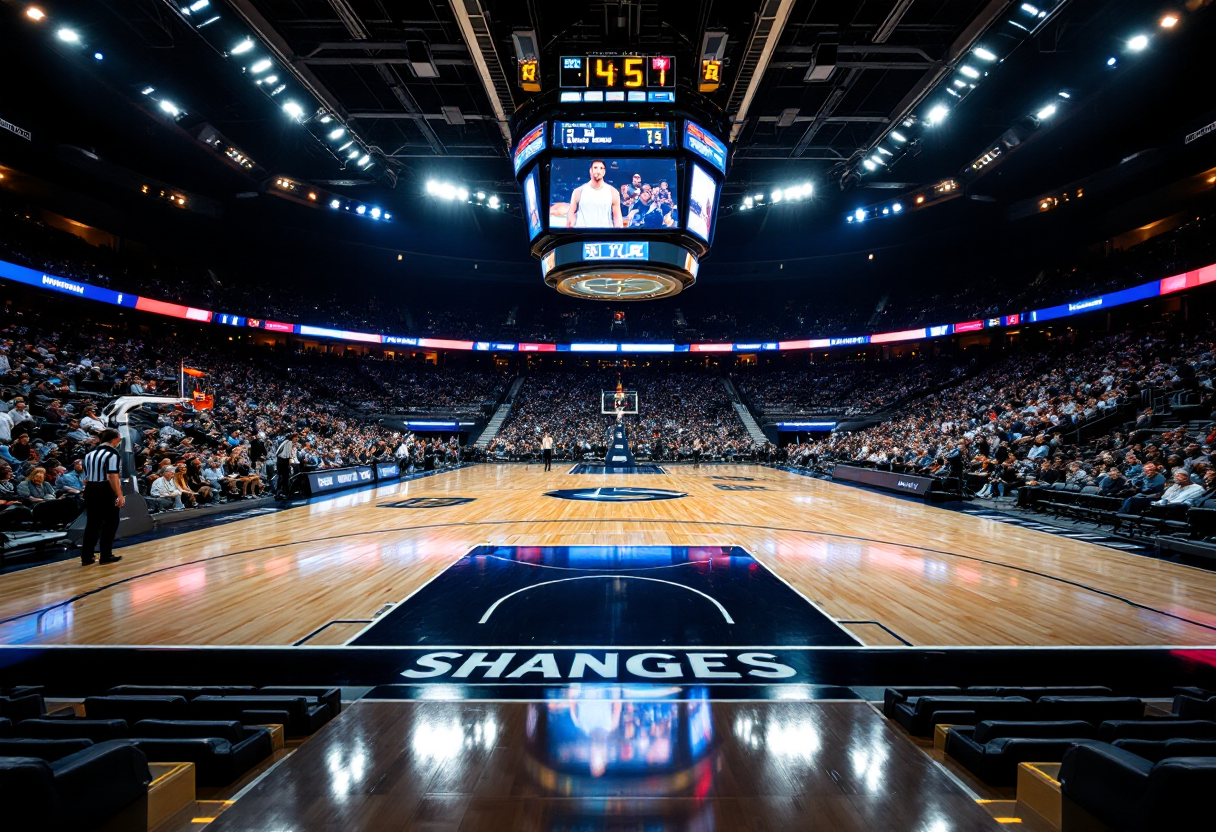 Milwaukee Bucks in azione contro gli Indiana Pacers