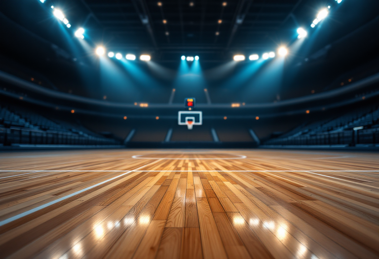 Giocatori del Monaco festeggiano la vittoria in Eurolega