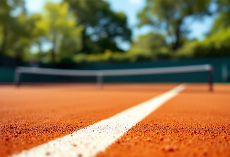 Lorenzo Musetti celebra la vittoria ai quarti di finale