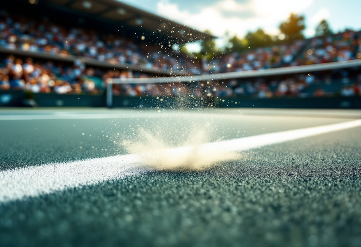 Musetti e Alcaraz in azione alla finale di Monte-Carlo