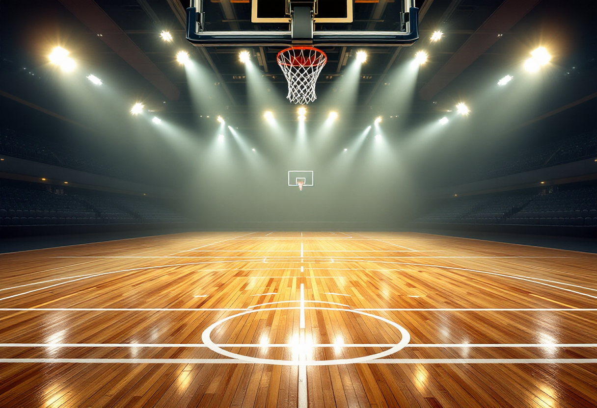 Giocatori dell'Olimpia Milano in azione durante la stagione 2023