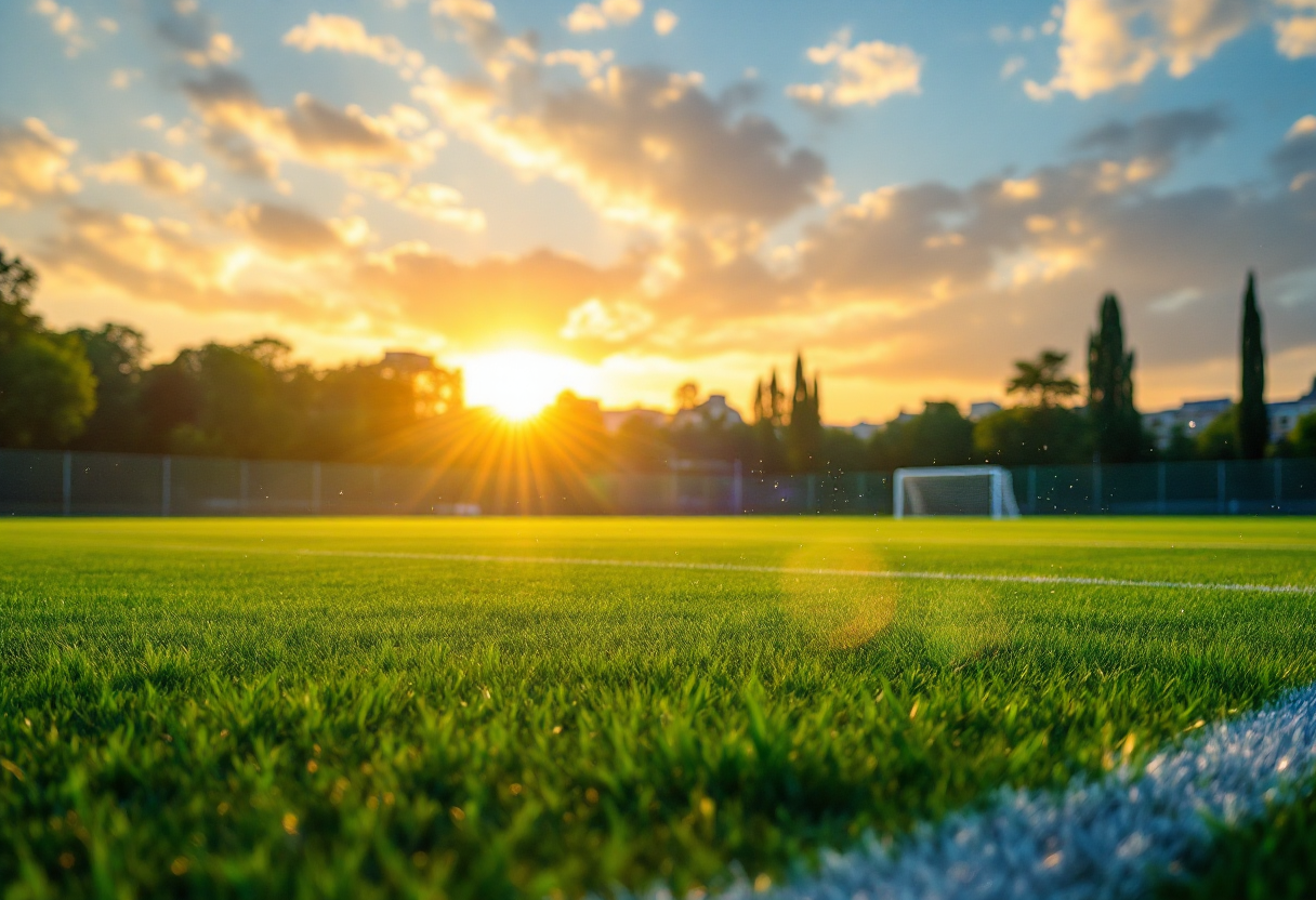 Il Paris Saint-Germain in campo contro l'Aston Villa