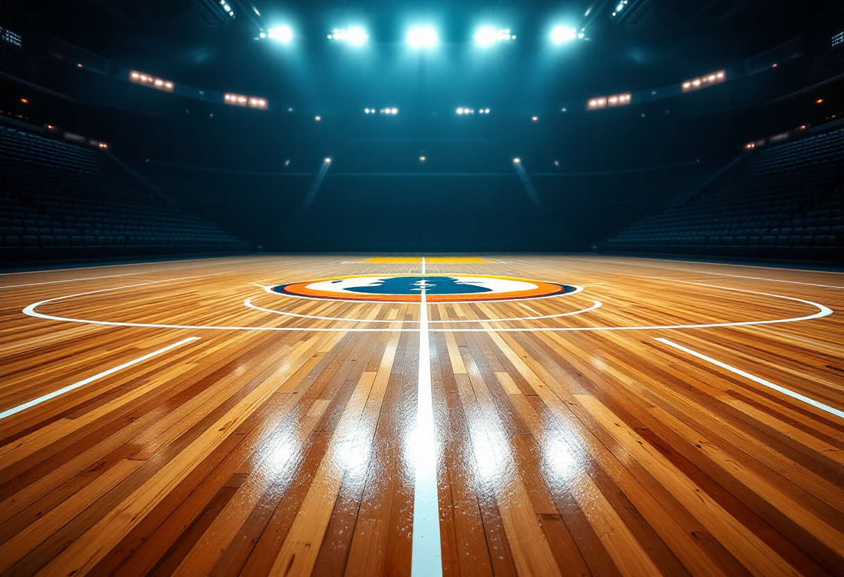 Pallacanestro Reggiana in azione contro Unicaja Malaga