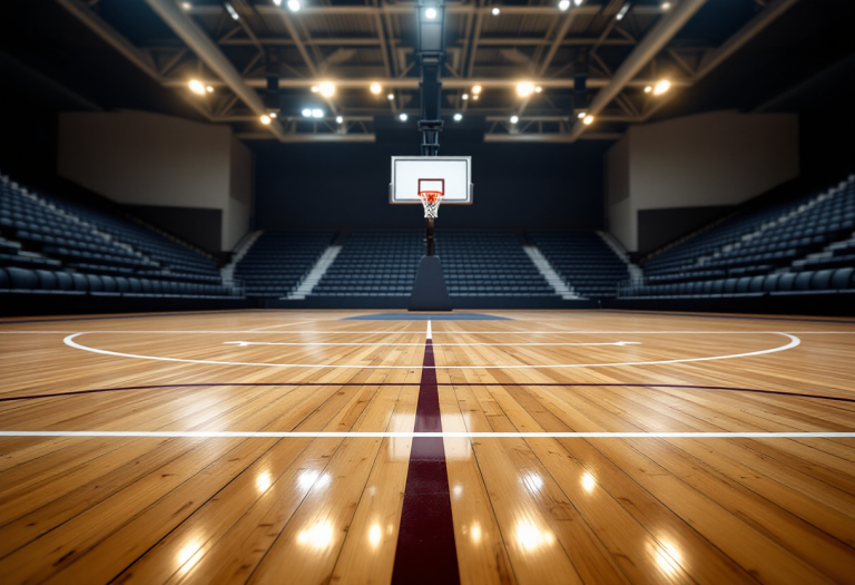 Pallacanestro Trieste in campo durante una partita