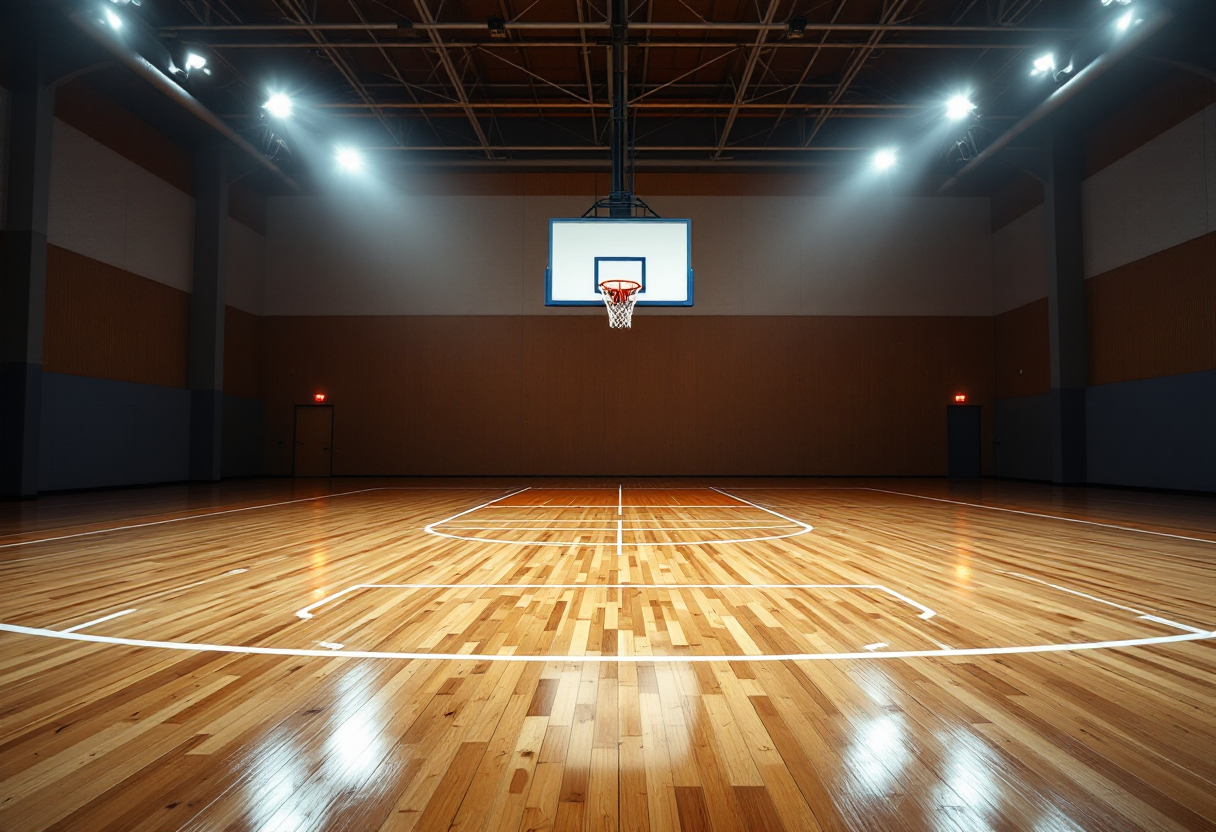 Giocatori del Paris Basket festeggiano la vittoria in Eurolega