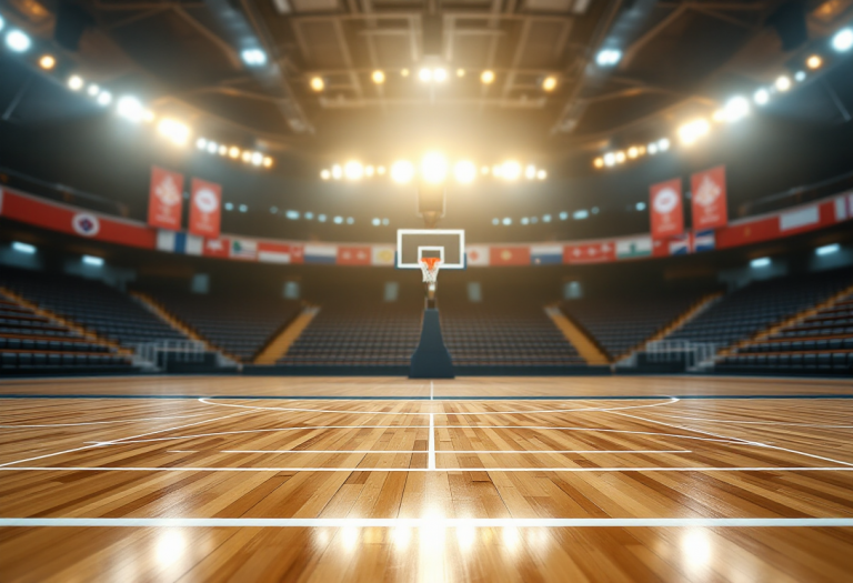 Giocatori del Paris Basketball festeggiano la vittoria