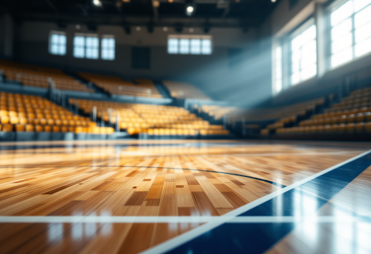 Giocatori dei Philadelphia 76ers in azione sul campo