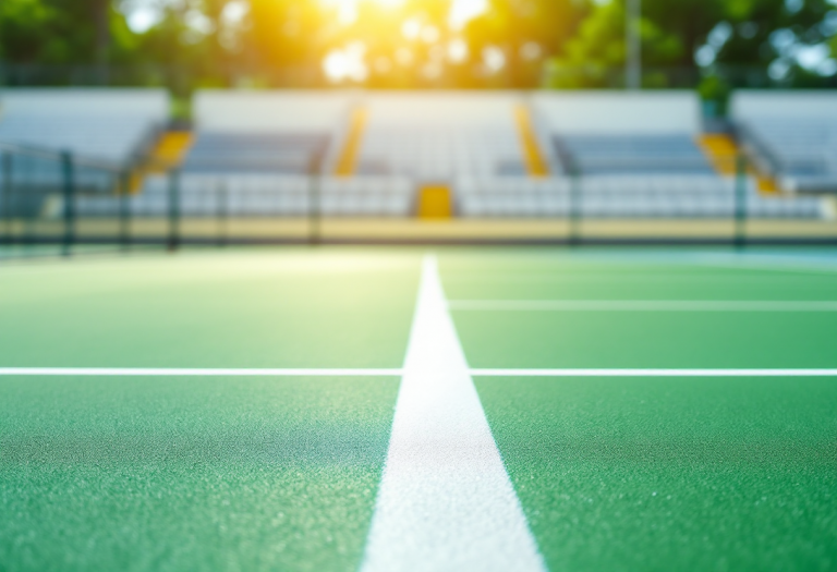 Immagine del programma delle partite di tennis con eventi