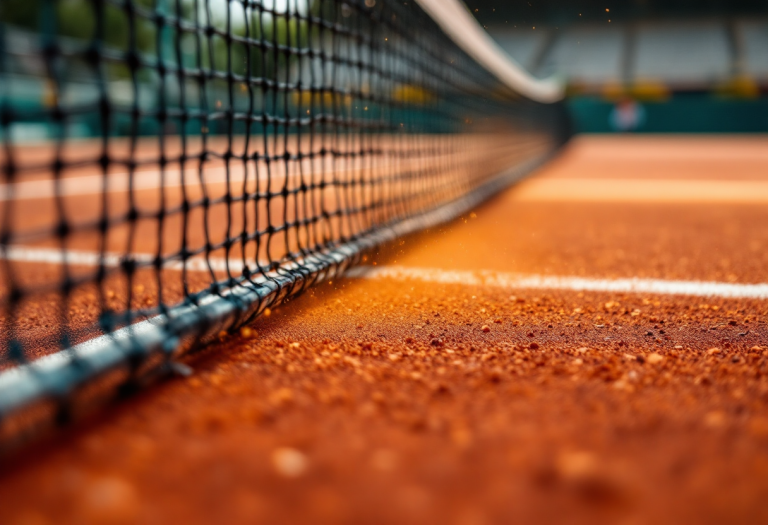 Giocatrici in azione durante le Qualifiers Billie Jean King Cup 2025