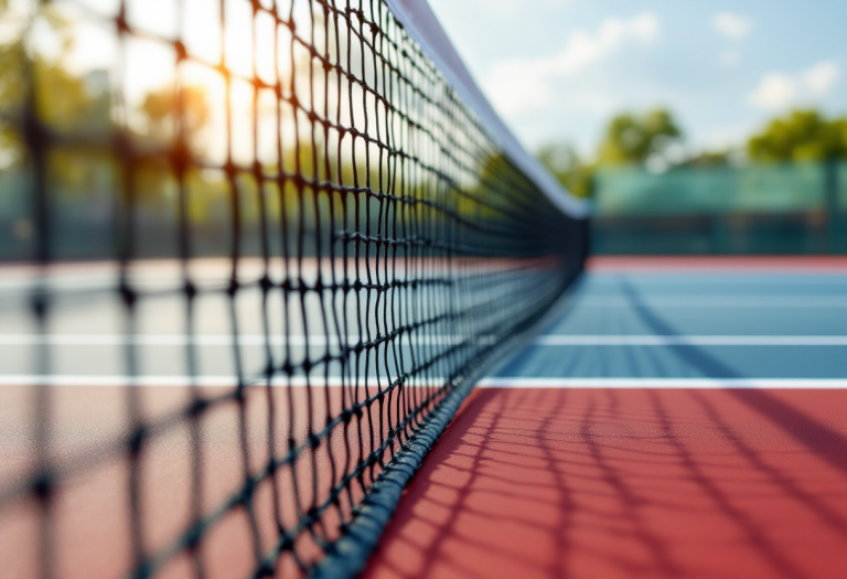 Giocatori di tennis in azione al terzo ITF Combined