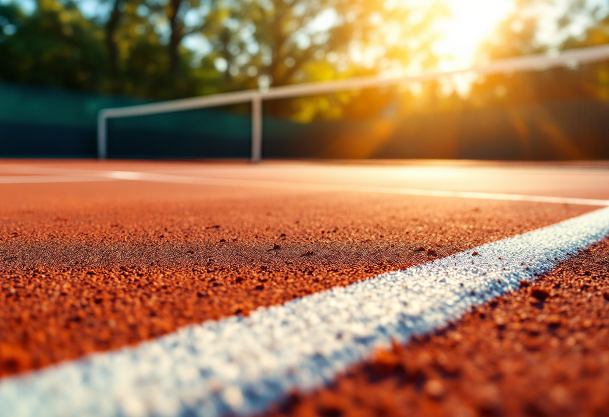 Ruud in azione durante il torneo di Montecarlo