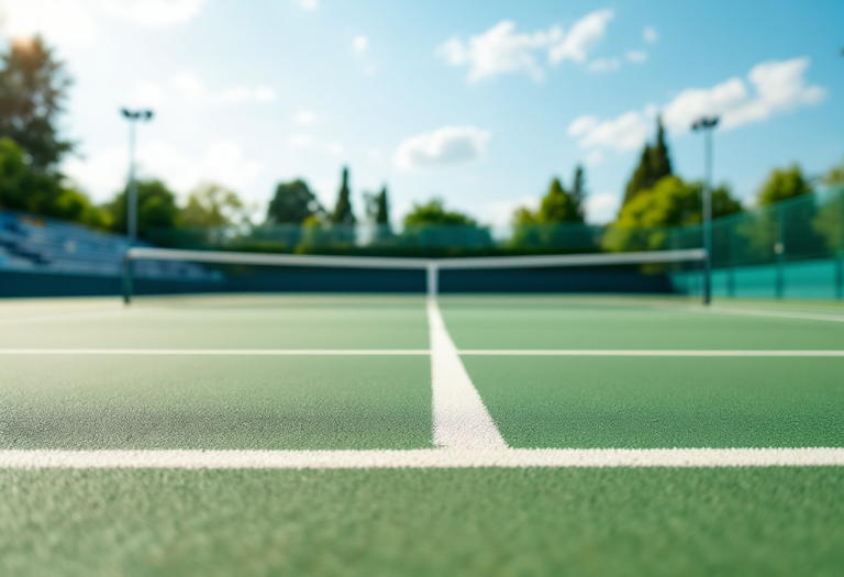Giovani tennisti in azione durante le semifinali a Sharm El Sheikh