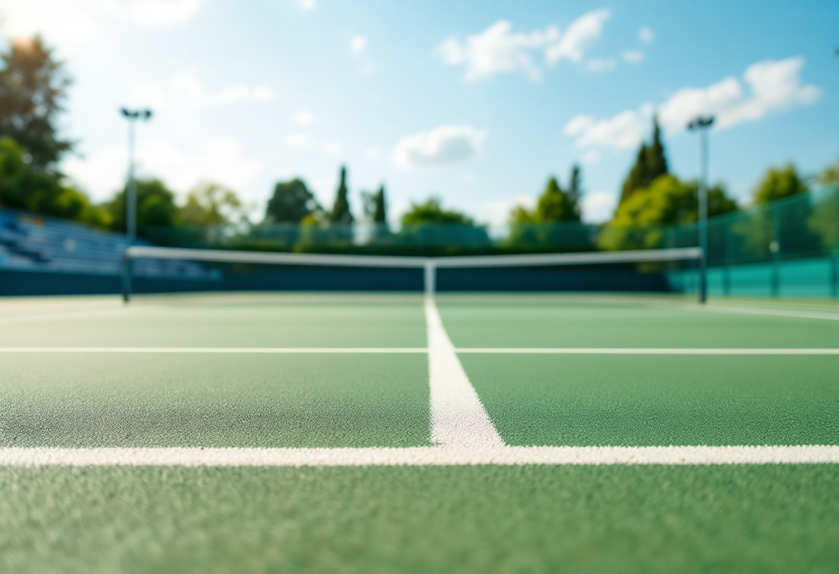 Giovani tennisti in azione durante le semifinali a Sharm El Sheikh