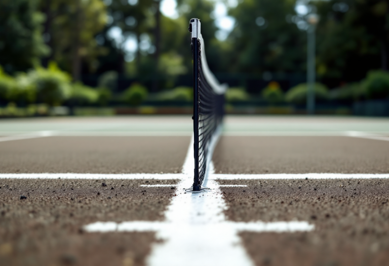 Giocatori di tennis in azione al Center Court