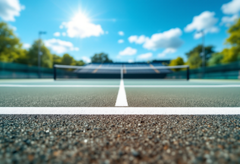 Giocatori di tennis in azione al torneo di Madrid