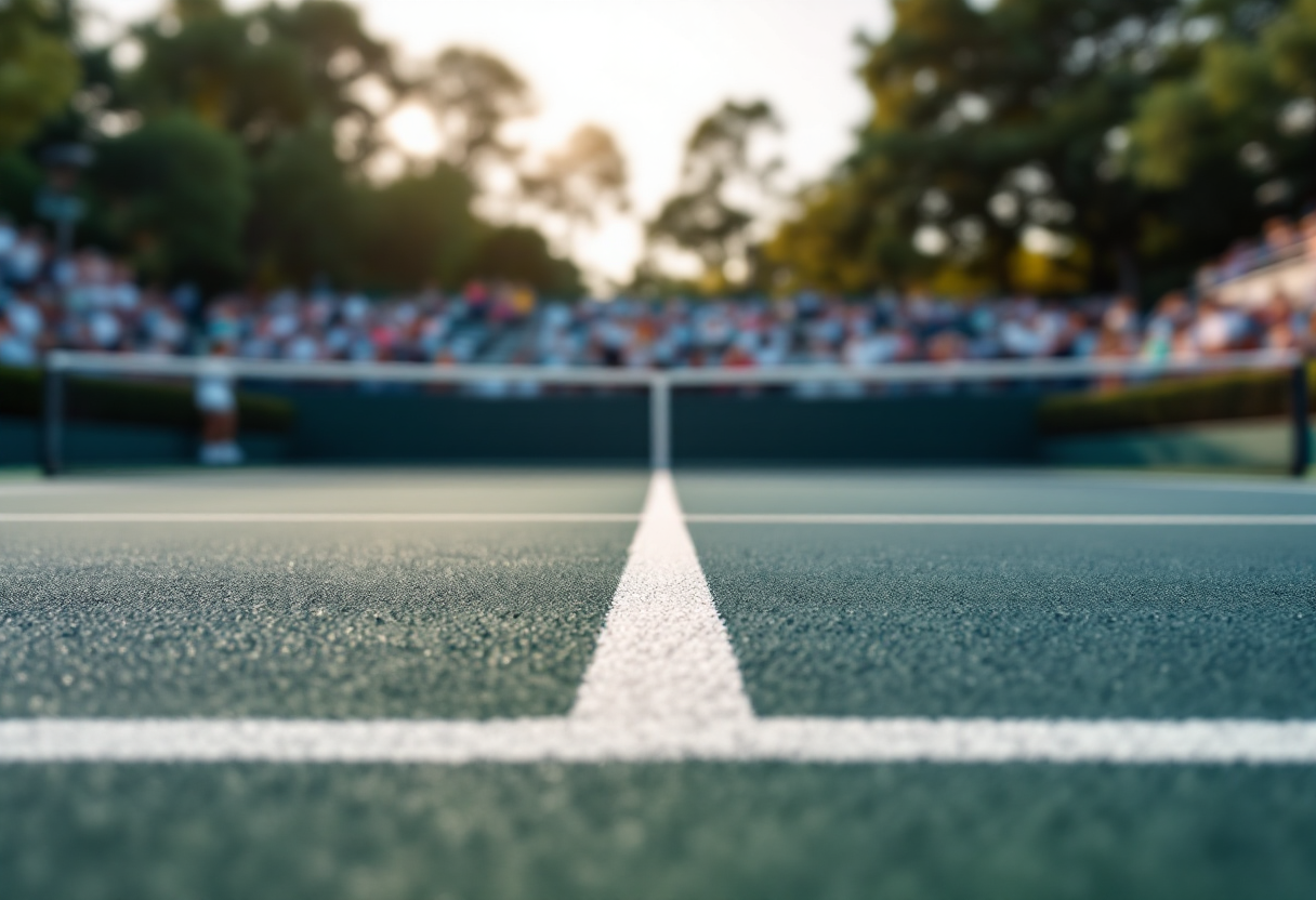 Giocatori di tennis in azione a Charleston