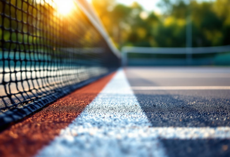 Giocatori di tennis in azione al Manolo Santana