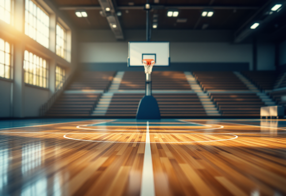 Toko Shengelia in azione durante la partita V Nera