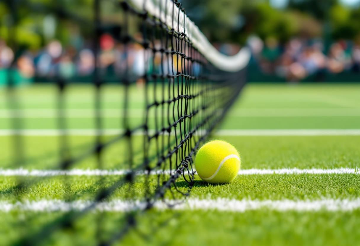 Giocatori di tennis in azione al torneo di Madrid