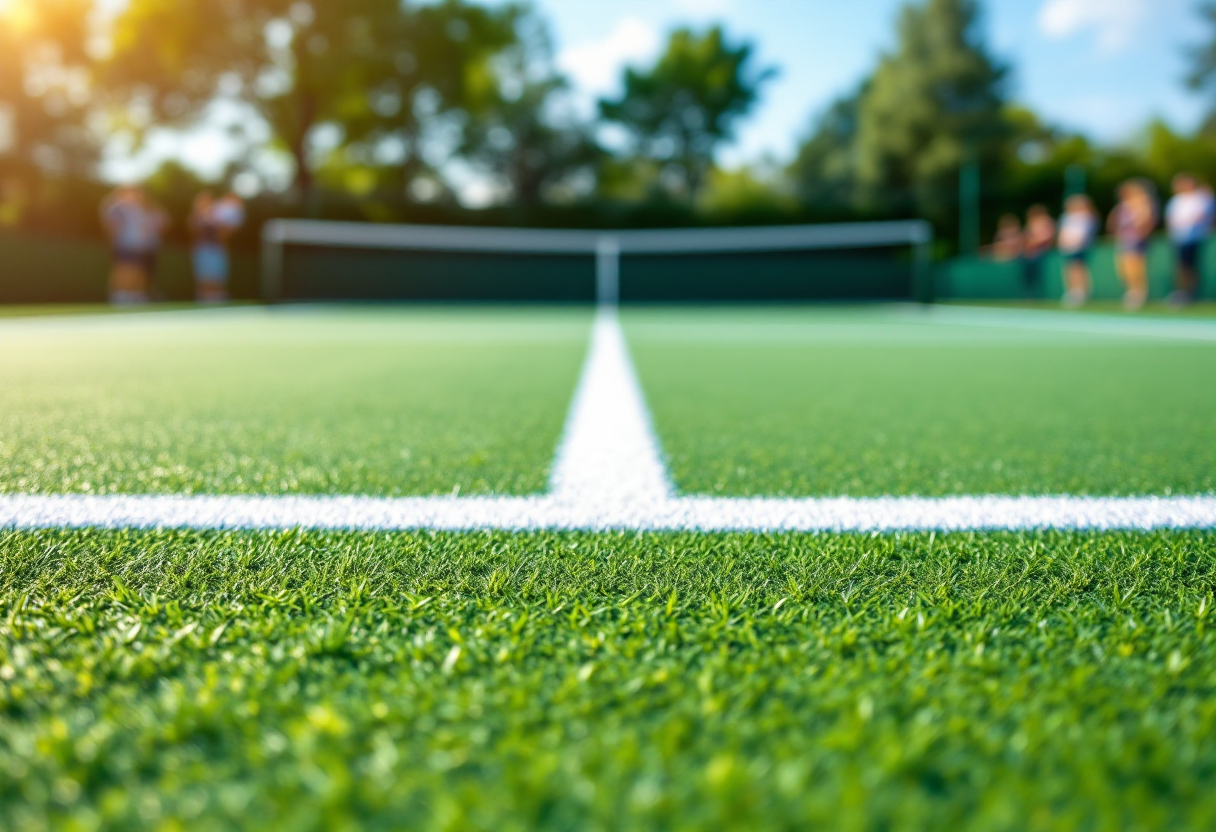 Giocatori di tennis in azione al torneo di Montecarlo