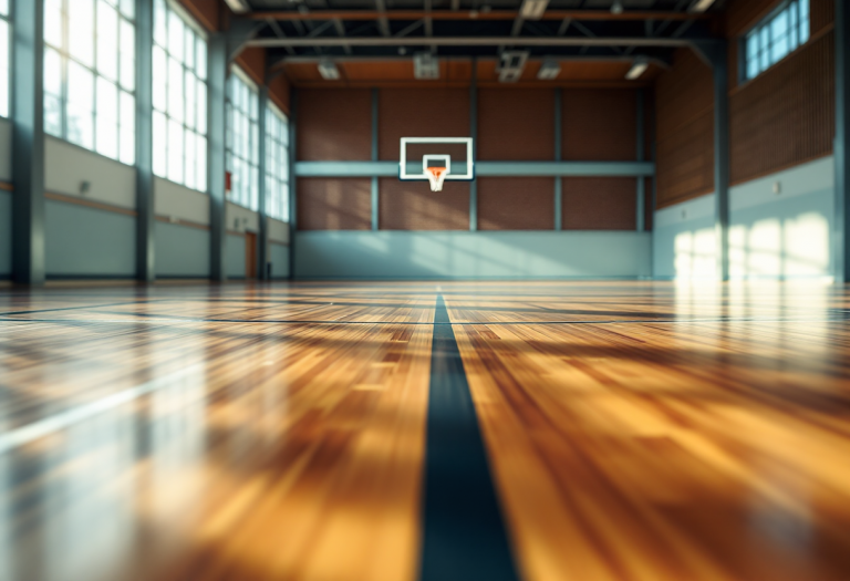 Giocatori del Trapani Shark in azione durante una partita LBA