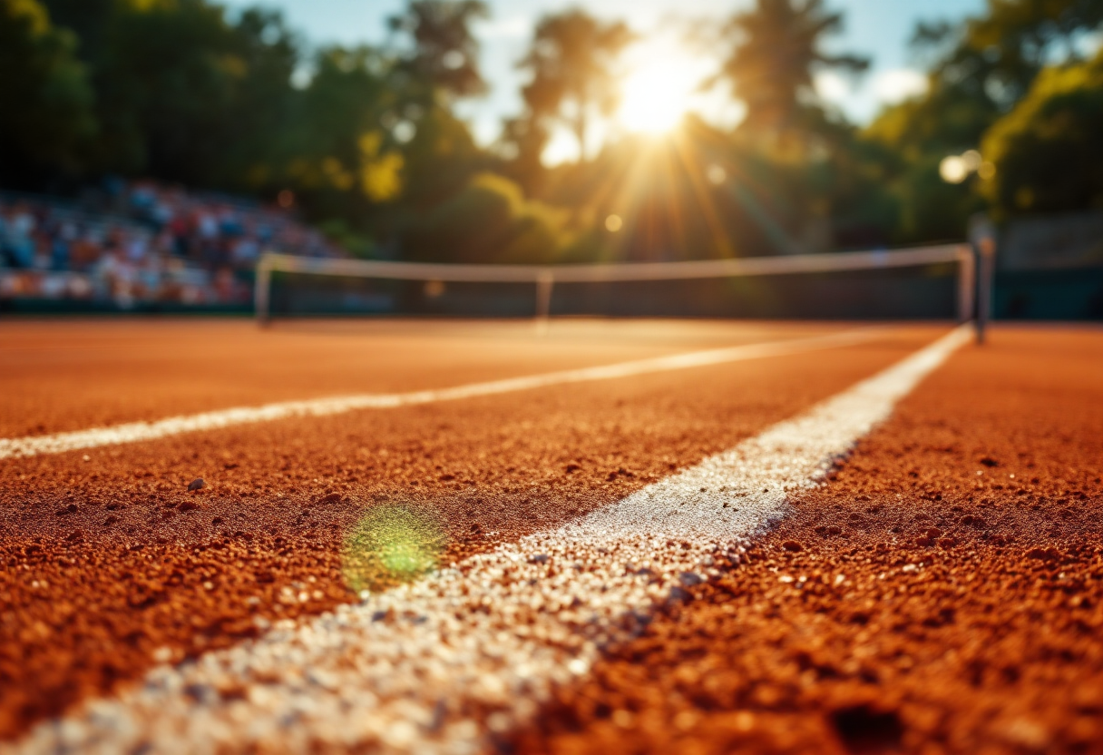 Ugo Humbert durante il ritiro al Masters 1000 di Montecarlo
