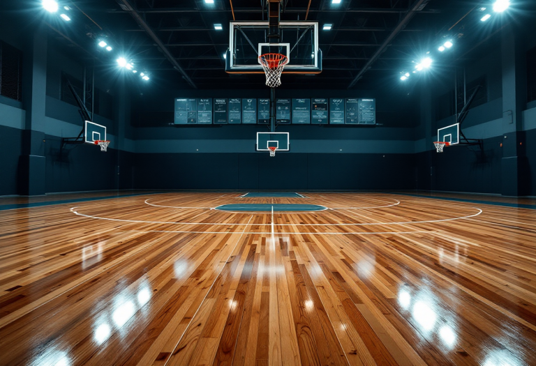 Giocatori di Umana Reyer e Estra Pistoia in azione