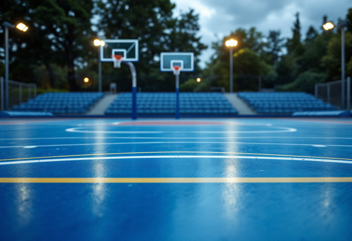 Unicaja Malaga in azione contro Reggio Emilia nei quarti di finale