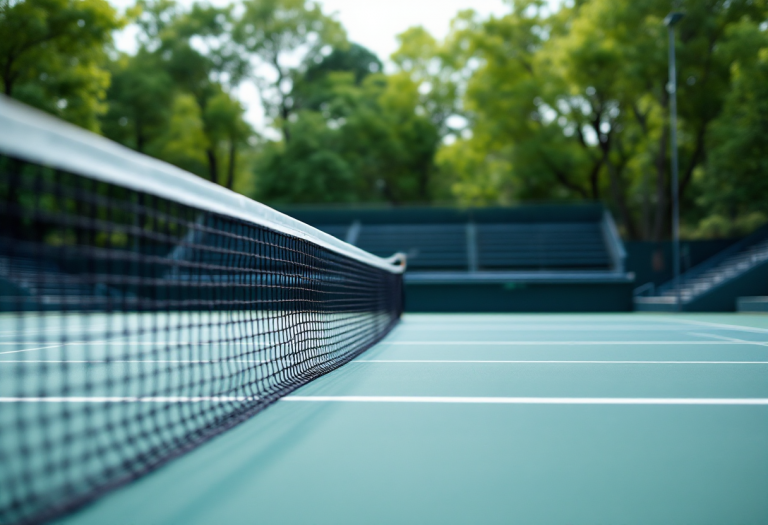 Vasamì, giovane tennista italiano in azione sul campo