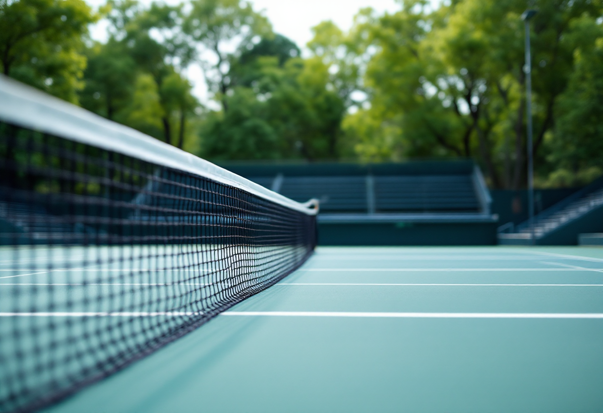 Vasamì, giovane tennista italiano in azione sul campo